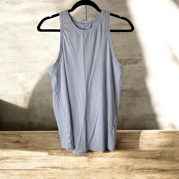 Lululemon Tank Blue Size 6 Open Back Womens Yoga Activewear Shirt Women's - Picture 1 of 2